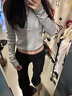 超會(huì)購(gòu) 黑色微喇叭褲子女2025新款修身顯瘦休閑褲垂感馬蹄西裝褲 黑色 M 曬單實(shí)拍圖