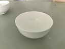斯凱綈（Sky Top）面碗陶瓷湯碗泡面碗純白骨瓷沙拉碗餐具套裝家用喬遷7英寸斗碗2件 曬單實(shí)拍圖
