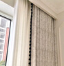 家菲臥室窗簾高遮光雪尼爾唐頓莊園飄窗陽(yáng)臺2024年新款客廳現代簡(jiǎn)約風(fēng) 曠野之息（花邊每條20）-送定型 【韓折款】寬3*高2.7米-1片 米 曬單實(shí)拍圖