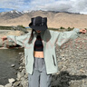 鉑吶苓戶外防曬衣女登山服山系冰絲涼感透氣速干皮膚衣釣魚騎行服薄外套 輕薄防曬衣【豆沙綠】 L 適合100-120斤 曬單實拍圖