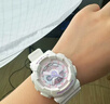 卡西歐（CASIO）手表女BABY-G多功能時(shí)尚防水運動(dòng)學(xué)生考試電子石英女表禮物送女友 BA-110FH-7A 炫白紫粉 曬單實(shí)拍圖