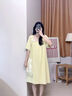 頤眠純棉睡裙夏季女款2025新款孕婦夏天短袖女士睡衣女家居服套裝 曬單實拍圖