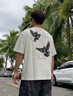STK SmallTown Kid 蕾絲和平鴿短袖T恤印花男女夏季潮牌TEE 白色印花款 2XL 曬單實拍圖