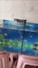 魚缸背景貼紙5d高清畫立體畫海底世界3d水族箱造景裝飾壁紙自粘紙 01.海洋小魚 寬30cm-高20cm【送刮板】 曬單實拍圖