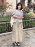 羅蒙（ROMON）法式條紋短袖襯衫女2025夏季新款顯瘦小個子時尚流行小衫襯衣上衣 條紋  L 115-130斤 曬單實拍圖