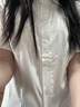 JIOESCjk套裝制服百褶短裙女鹽系甜酷顯身材學院風收腰短袖襯衫格裙套裝 收腰短袖+炭灰領結+炭灰短裙 M 碼【衣長57cm裙長42cm】 曬單實拍圖