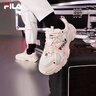 FILA 斐樂(lè)貓爪鞋4代女鞋老爹鞋情侶運(yùn)動(dòng)鞋復(fù)古時(shí)尚休閑鞋網(wǎng)面透氣 【女款】古白色/白天鵝-AW 38 曬單實(shí)拍圖