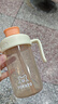 小土豆（potato）兒童水杯PP牛奶杯直飲吸管杯帶手柄2歲以上 330ml晨橘黃 曬單實拍圖