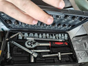 金士盾46件套筒扭力扳手小飛棘輪螺絲刀六角汽修工具箱套裝摩托公路修車(chē) 曬單實(shí)拍圖
