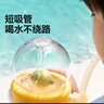 皇寵噴泉杯2-3歲以上兒童水杯幼兒園直飲吸管杯寶寶喝水杯330ml+背帶 曬單實拍圖