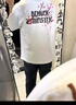 燦圖美式高街花卉印花短袖t恤男夏季純棉寬松五分半袖潮流打底體恤衫 白灰色 XL 【建議120-140斤】 曬單實(shí)拍圖