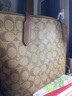 蔻馳（COACH）【官方授權(quán)店】奢侈品女包ZIP30系列托特包單肩手提包送女友禮物 4455IME74卡其棕色配色 曬單實(shí)拍圖