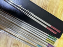 張小泉316不銹鋼筷子套裝食品級家用抗菌防燙防滑耐高溫半實(shí)心餐具防霉 高檔禮盒套裝 銀色筷子 6雙 曬單實(shí)拍圖