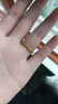 周六福碎碎冰足金999黃金戒指女七夕生日禮物計(jì)價(jià)A0113002 14號(hào) 約3.85g 曬單實(shí)拍圖