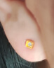 潮宏基足金5G黃金耳釘金鉆工藝生日禮物計(jì)價(jià) 幾何 EEG30003531 約0.65g 曬單實(shí)拍圖