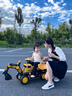 MOONCHILD高端兒童挖掘機玩具車小男孩可坐人大號挖土機電動女孩生日禮物 滑行款(卡洛黃)手動挖臂+玩具 安全帽海洋球鏟子拉繩學(xué)習資源螺 曬單實拍圖
