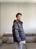 Teenie Weenie Men小熊男裝輕量零壓防潑水撞色可拆卸帽厚款羽絨服 黑色 M 曬單實拍圖