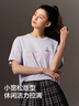 森馬（Semir）迪士尼短袖t恤女中長款寬松圓領(lǐng)上衣25夏涼感打底衫109325100025 曬單實拍圖