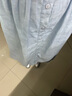 茵曼（INMAN）章若楠同款苧麻女裝娃娃領(lǐng)連衣裙2025春季新品長(zhǎng)裙子 淺藍(lán)色 S 曬單實(shí)拍圖