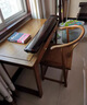 唐煌軒紅木家具非洲雞翅木(學(xué)名:非洲崖豆木)書(shū)桌新中式實(shí)木家用電腦桌辦公桌寫(xiě)字臺 98*58*75cm 曬單實(shí)拍圖