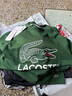 LACOSTE法國鱷魚(yú)男裝休閑基礎款logo印花純棉圓領(lǐng)短袖T恤TH6396 132/鱷魚(yú)綠 S 3 曬單實(shí)拍圖