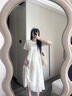 革曼孕婦連衣裙中長(zhǎng)款2025夏季新款氣質(zhì)減齡孕婦裝寬松遮肚雪紡裙子女 藍(lán)色裙 XL 曬單實(shí)拍圖