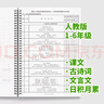 1-6年級人教版小學(xué)語(yǔ)文生字表匯總識字表詞匯詞語(yǔ)艾賓浩斯打卡本 1-6年級課本內容背誦匯總本 曬單實(shí)拍圖