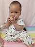 新生嬰兒連體衣爬服夏季短袖哈衣純棉紗布寶寶a類兒童薄款家居服 個性熊貓 90cm 曬單實拍圖
