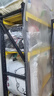 建耀倉儲貨架置物架多層家用靠墻儲物架倉庫重型超市車庫儲物間收納架 四層-黑黃-主架-不含洞洞板 中型150*50*高200 承重450KG/層 曬單實(shí)拍圖