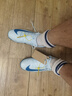 耐克（NIKE）男子足球鞋刺客VAPOR 16 TF碎釘運(yùn)動鞋 FQ8449-400 冰川藍(lán)  43 曬單實拍圖