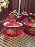 拓進(jìn)德國(guó)進(jìn)口品質(zhì)龍鳳喜碗對(duì)碗一對(duì)結(jié)婚碗筷套裝陪嫁妝新婚禮物送新人 新款龍鳳碗*8+合金筷勺【禮盒】 曬單實(shí)拍圖