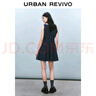UR2025春季新款女裝撞色蕾絲蝴蝶結(jié)無袖牛仔連衣裙UYY850049 靛藍(lán) M 曬單實(shí)拍圖