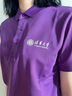 鑫俊達業(yè)夏季純棉翻領(lǐng)清華紫polo衫工作服團體t恤定制logo校友聚會(huì )文化衫 【長(cháng)絨棉面料】—紫色 XL 曬單實(shí)拍圖