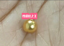 鑫誠盛硬金2mm黃金鐳射珠金豆豆古法金珠DIY手鏈配珠散珠迷你小金豆子 3mm古法珠【1g價(jià)】不含繩 曬單實(shí)拍圖