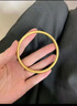 謝瑞麟黃金手鐲女古法素圈足金鐲子半實心送女友老婆情人節(jié)七夕禮物計價 足金58圈口約10.2克【厚壁中空】現(xiàn)貨 曬單實拍圖