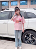 GXG KIDS童裝女童夏裝新款圓領(lǐng)T恤兒童寬松卡通短袖中大童休閑上衣 曬單實(shí)拍圖