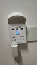 國際電工轉換插座生日禮物夜燈三色變光無極調(diào)光USB手機充電腦臥室床頭 86型轉換插座USB帶燈 曬單實拍圖