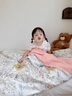 歐孕（OUYUN）幼兒園被子六七件套新疆棉兒童午睡專用寶寶床上用品 花海120*150 曬單實拍圖