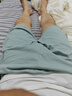 宜而爽100%絲光純棉居家男士中褲家居服睡衣可外穿休閑褲男 豆綠 2XL 曬單實拍圖