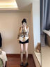 恬飾辣妹熱褲女夏季打底彈力超短褲春秋小個子外穿高腰緊身彈力防走光 短褲女【黑色】 L 曬單實拍圖