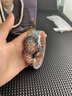 歐利時(shí)（OLEVS）瑞士認證品牌全自動(dòng)機械表鏤空夜光防水男士獨立秒針手表男國表 銀黑鋼帶/定制刻字/禮盒包裝 曬單實(shí)拍圖