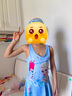 奧特曼兒童泳衣女童游泳衣公主裙式女孩連體帶安全褲中大童洋氣全套泳裝 熱售艾莎公主藍(lán) 90 S碼（建議18-25斤） 曬單實拍圖