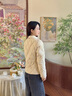 波司登（BOSIDENG）25新款90鵝絨輕薄羽絨服女短款菱格紋立領(lǐng)保暖內(nèi)膽外套B250131024 奶油米7794-奶油歐包 S 160/84A 100斤-110斤 曬單實拍圖