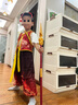 迪士尼（Disney）哪吒套裝兒童短袖中國風(fēng)演出服新款漢服六一cos表演 男款短袖三件套發(fā)箍+眉心貼+乾坤 120 曬單實拍圖