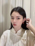 Jay復(fù)古過年紅色花朵耳環(huán)女氣質(zhì)耳墜耳飾品送女生七夕情人節(jié)禮物老婆 曬單實拍圖