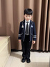 衣諾坊兒童西褲黑色長(zhǎng)褲領(lǐng)帶套裝男童六一演出服直筒褲校園中大童 曬單實(shí)拍圖
