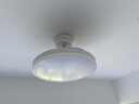 美的（Midea）風(fēng)扇燈餐廳吊扇燈led臥室燈隱形扇葉遙控三防燈具熟睡風(fēng)包安裝 曬單實(shí)拍圖