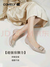 康莉方扣低跟單鞋女2025年春季新款真皮經(jīng)典漆皮時尚方頭女士鞋子 粉杏色 38 (240mm) 曬單實拍圖