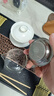 金鑲玉公道杯高硼硅玻璃杯帶不銹鋼茶漏 茶海慮茶器 四方雅致350ml 曬單實拍圖