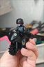 城市特警系列摩托車(chē)小人仔兒童積木拼裝小顆粒玩具男孩生日禮物 1輛摩托+1只人仔（隨機款-送武器） 曬單實(shí)拍圖